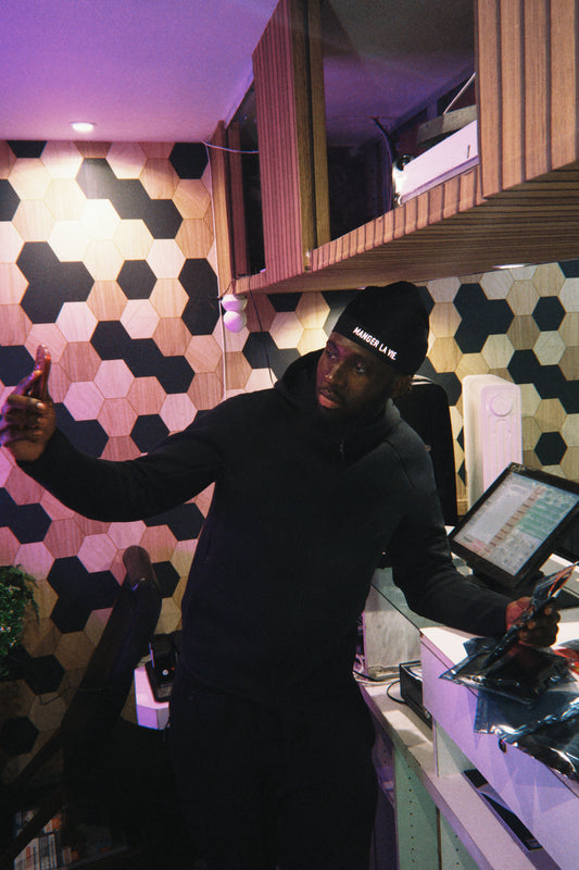 Skull cap manger la vie.